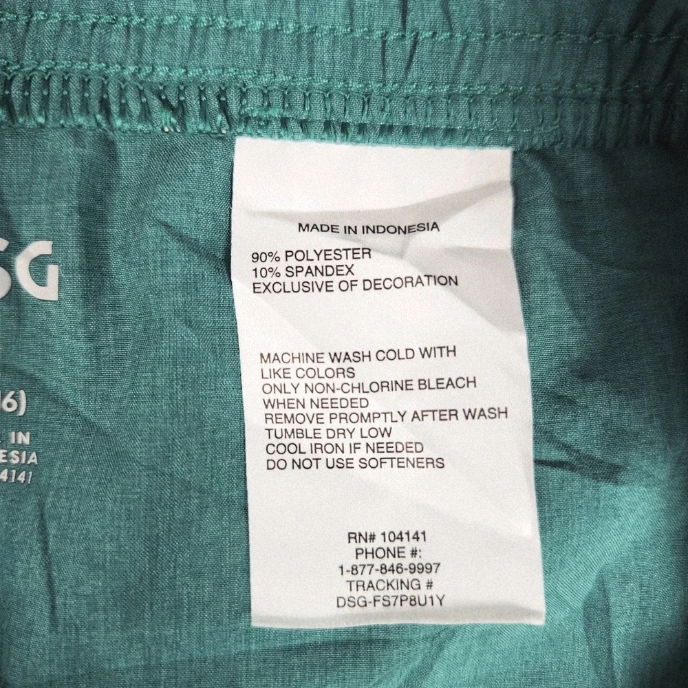 DSG Agility Shorts Boys L 14-16 Teal Green Athletic Fit Performance Stretchy